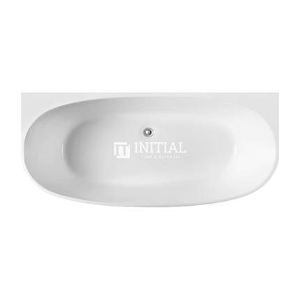 Bathroom Gloss or Matt White Victoria Back to Wall Bathtub with No Overflow 1700X795X580 ,