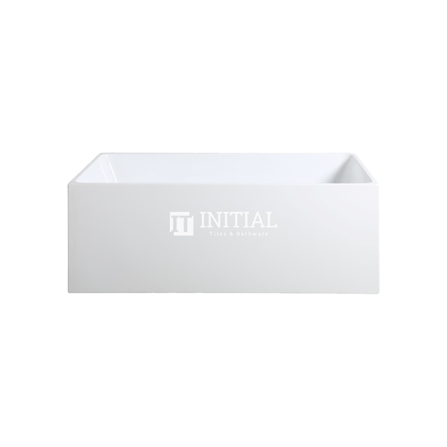 Bathroom Gloss White Leo Back to Wall Bathtub with No Overflow 1300X730X580 ,