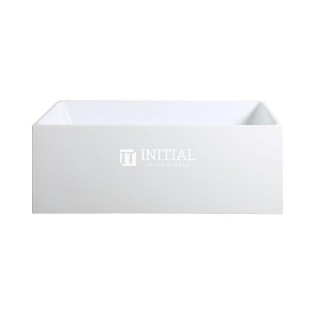 Bathroom Gloss White Leo Back to Wall Bathtub with No Overflow 1400X730X580 ,