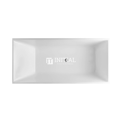 Bathroom Gloss White Leo Back to Wall Bathtub with No Overflow 1400X730X580 ,