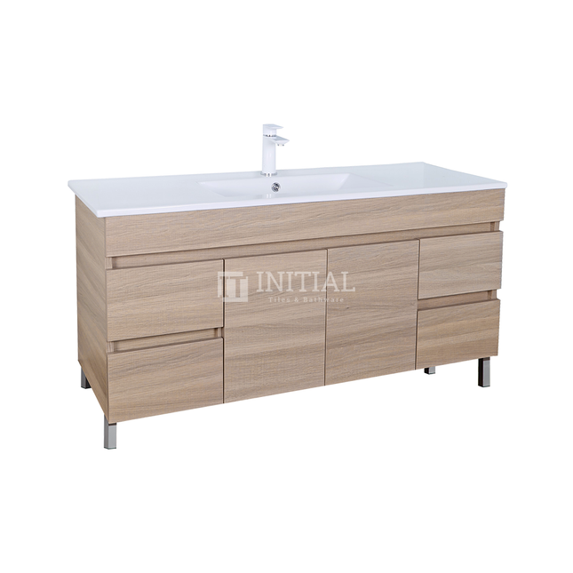Essence Wood Grain Freestanding Vanity Single Bowl Oak 1190W X 860H X 455D ,