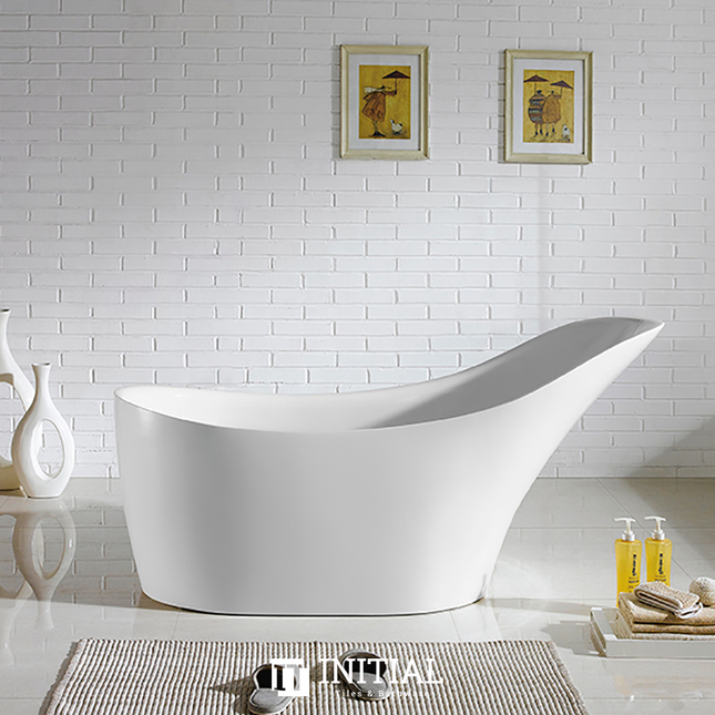 Bathroom Gloss White Brio Floor Freestanding Bathtub with No Overflow 1700X730X835 ,