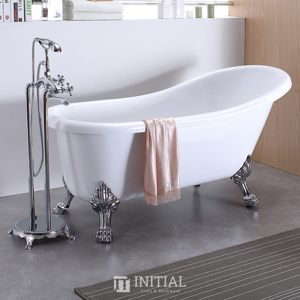 Bathroom Gloss White Espada Floor Freestanding Bathtub with No Overflow 1500X770X780 ,