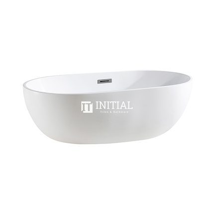 Bathroom Gloss or Matt White Livia Floor Freestanding Bathtub with Overflow 1530X770X555 , Matt White
