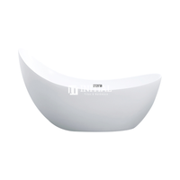 Bathroom Gloss or Matt White Posh Floor Freestanding Bathtub with Overflow 1490X710X830 , Gloss White