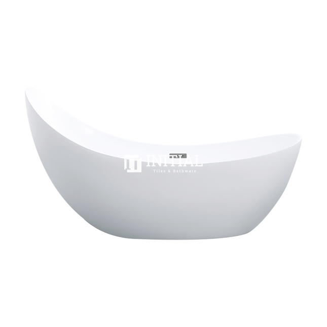 Bathroom Gloss or Matt White Posh Floor Freestanding Bathtub with Overflow 1685X770X960 , Matt White