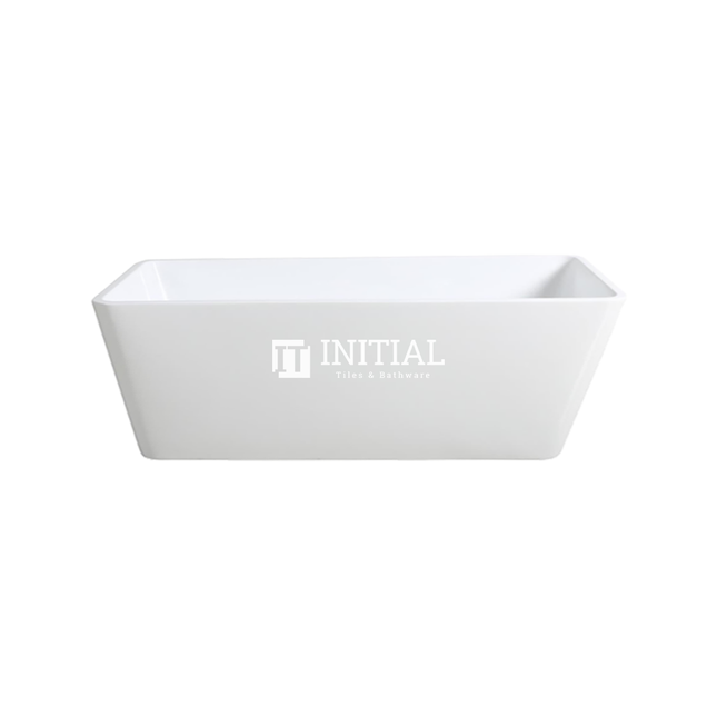 Bathroom Gloss White Kubic Floor Freestanding Bathtub with No Overflow 1500X705X580 ,