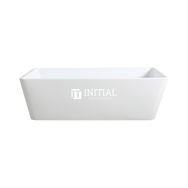 Bathroom Gloss White Kubic Floor Freestanding Bathtub with No Overflow 1700X750X580 ,