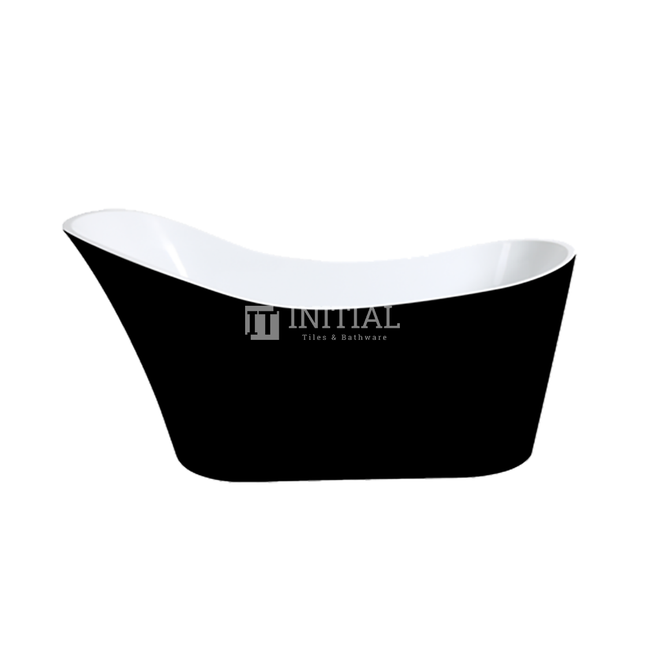 Bathroom Gloss Black Brio Floor Freestanding Bathtub with No Overflow 1700X730X835 ,