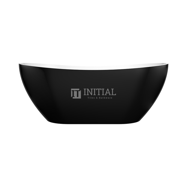 Bathroom Gloss Black Evo Floor Freestanding Bathtub with No Overflow 1660X780X690 ,