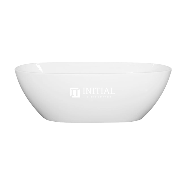 Bathroom Matt White Stella Floor Freestanding Bathtub with No Overflow 1700X810X590 ,