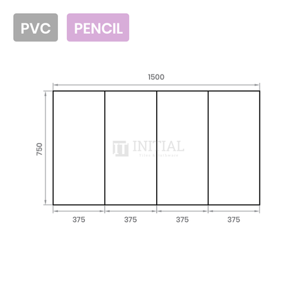 Gloss White PVC Pencil Edge Mirrors Shaving Cabinet with 4 Doors 1500X155X750 ,