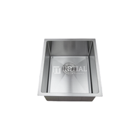 Square Hand Made Stainless Steel Kitchen Sink 390X450X220 ,