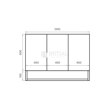 Style Wood Grain PVC Mirrors Shaving Cabinet With 3 Doors Oak 1200X150X750 ,