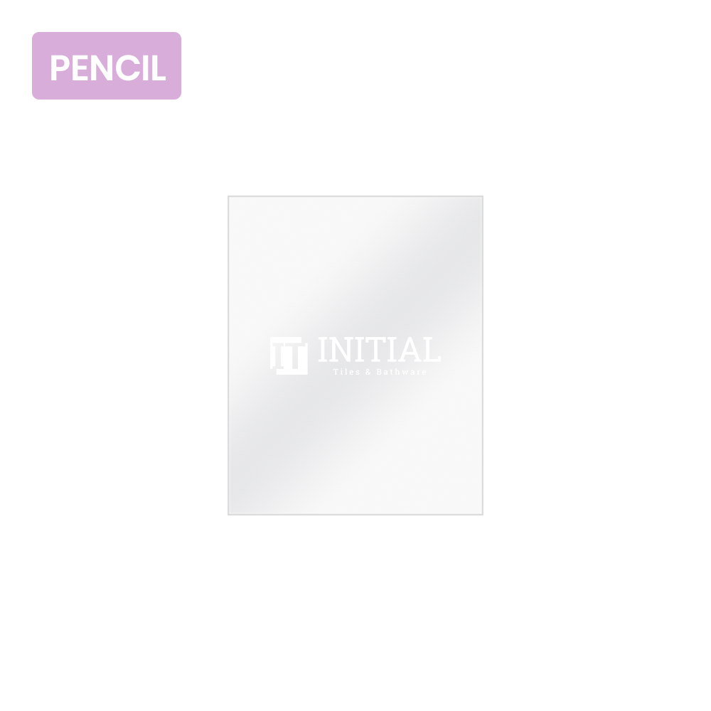 Wall Mounted 4mm Plain Pencil Edge Mirror 600X750 ,