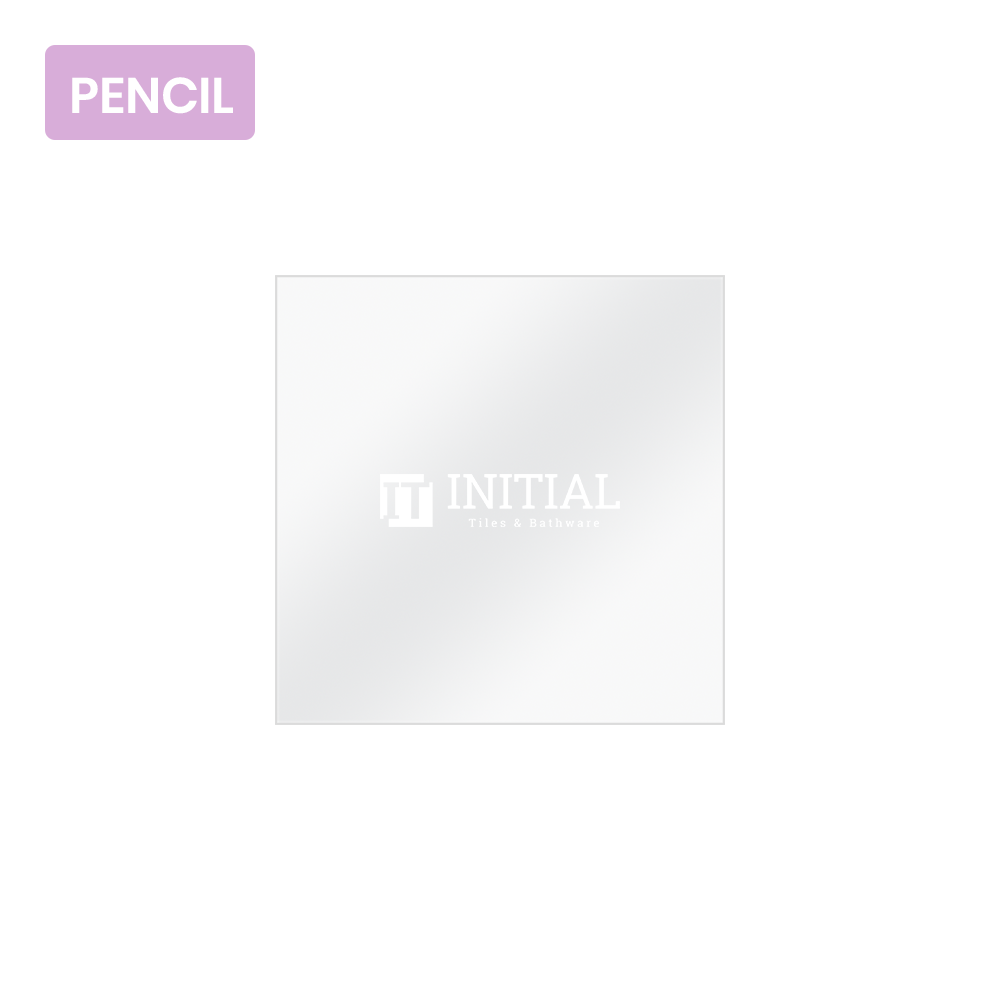 Wall Mounted 4mm Plain Pencil Edge Mirror 750X750 ,