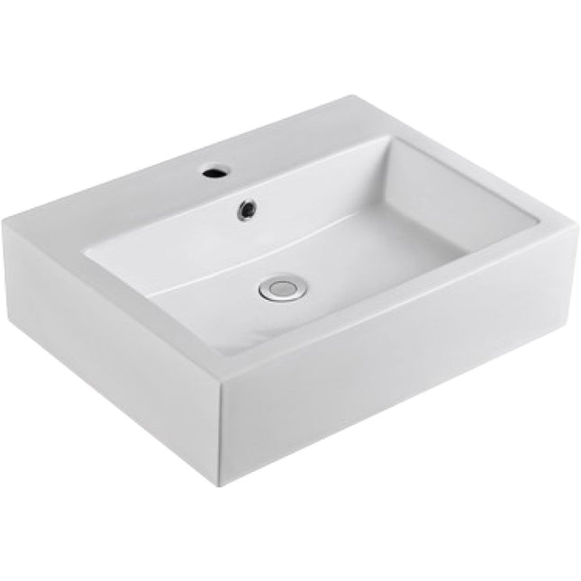 Fienza Modena Matte White Above Counter Basin, Square ,