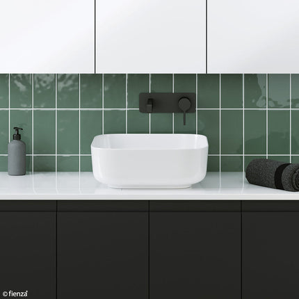 Fienza Petra Gloss White Above Counter Basin, No Tap Hole ,