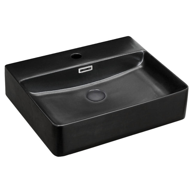 Fienza Petra Matte Black Above Counter Basin ,