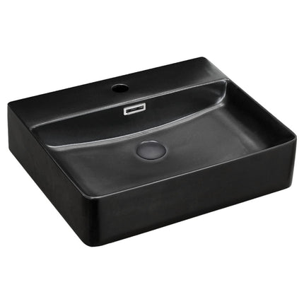 Fienza Petra Matte Black Above Counter Basin ,