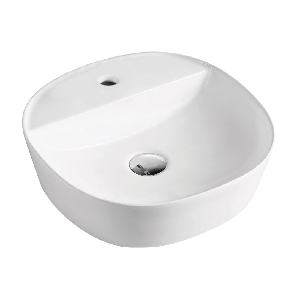 Fienza Chica Gloss White Above Counter Basin, 405mm ,