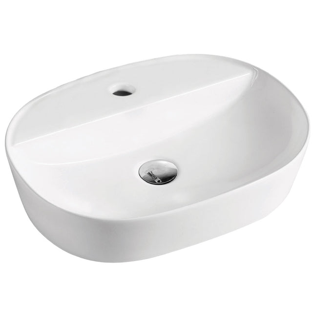 Fienza Chica Gloss White Above Counter Basin, 500mm ,