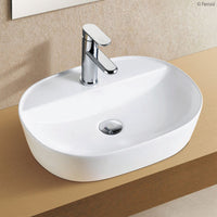 Fienza Chica Gloss White Above Counter Basin, 500mm ,