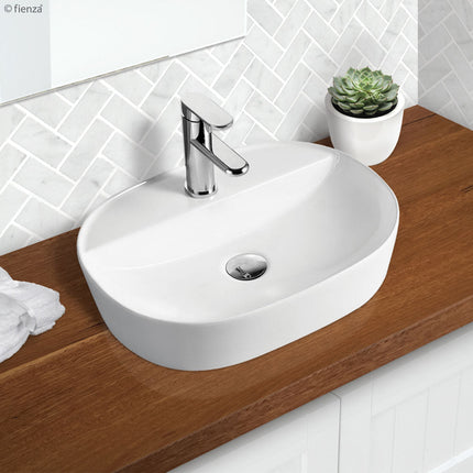Fienza Chica Gloss White Above Counter Basin, 500mm ,
