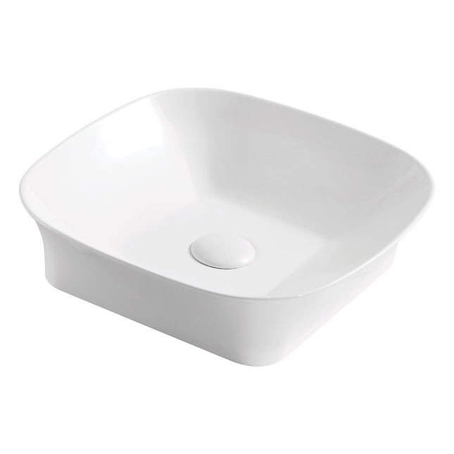 Fienza Chloe Gloss White Above Counter Basin, 400mm ,