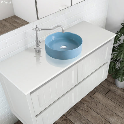 Fienza Reba Matte Blue Above Counter Basin ,