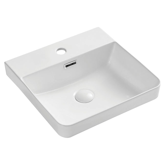 Fienza Petra Gloss White Semi Inset Basin ,