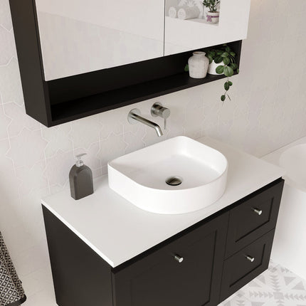 Fienza Forma Gloss White Above Counter Basin, Arch ,