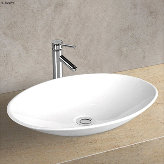 Fienza Keeto Oval Gloss White Above Counter Basin ,