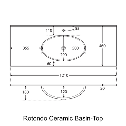 Fienza UniCab 1200 Gloss White Cabinet on Legs, Solid Doors ,
