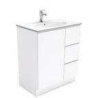 With Moulded Basin-Top - Rotondo Ceramic / Right Hand Drawer