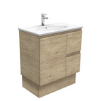 With Moulded Basin-Top - Rotondo Ceramic / Right Hand Drawer