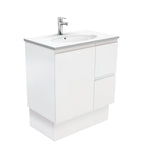 With Moulded Basin-Top - Rotondo Ceramic / Right Hand Drawer