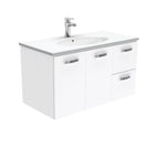 With Moulded Basin-Top - Rotondo Ceramic / Right Hand Drawer