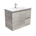 With Moulded Basin-Top - Rotondo Ceramic / Right Hand Drawer