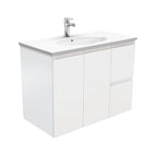 With Moulded Basin-Top - Rotondo Ceramic / Right Hand Drawer