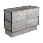 With Moulded Basin-Top - Satori Concrete / Matte Black Frames