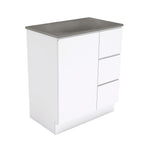 With Moulded Basin-Top - Satori Concrete / Right Hand Drawer