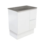 With Moulded Basin-Top - Satori Concrete / Right Hand Drawer