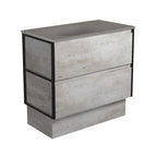 With Moulded Basin-Top - Satori Concrete / Matte Black Frames