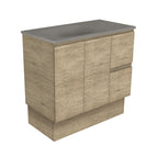 With Moulded Basin-Top - Satori Concrete / Right Hand Drawer