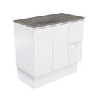 With Moulded Basin-Top - Satori Concrete / Right Hand Drawer