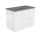 With Moulded Basin-Top - Satori Concrete / Right Hand Drawer