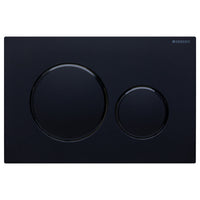 Fienza Geberit Sigma 20 Round Button Flush Plate, 6 Colours , Matte Black