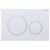Fienza Geberit Sigma 20 Round Button Flush Plate, 6 Colours , Matte White