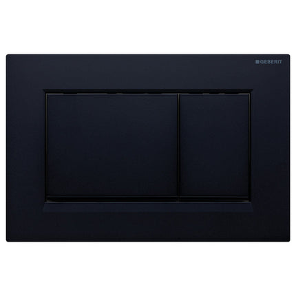 Fienza Geberit Sigma 30 Rectangular Button Flush Plate, 3 Colours , Matte Black